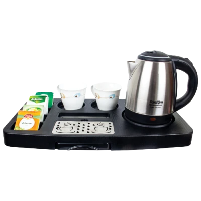 Otel Kettle Tepsisi ve 1 Lt Kettle