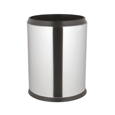 Açık Ağızlı 12 Litre Paslanmaz Çöp Kovası