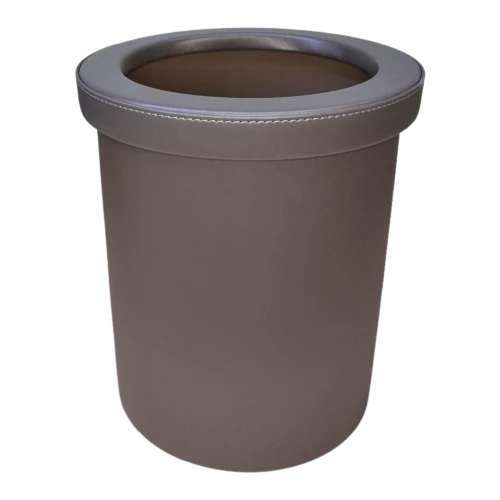 Otel Tipi Deri Çöp Kovası