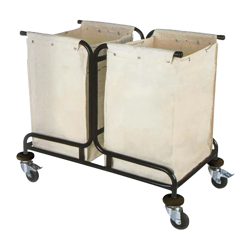 Çift Torbalı Kirli Çamaşır Arabası