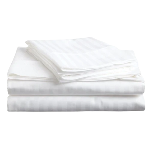 83 Tel Saten Yollu Otel Tipi 83 Tel Çizgili Çift Kişilik Çarşaf 240x280 %100 pamuk